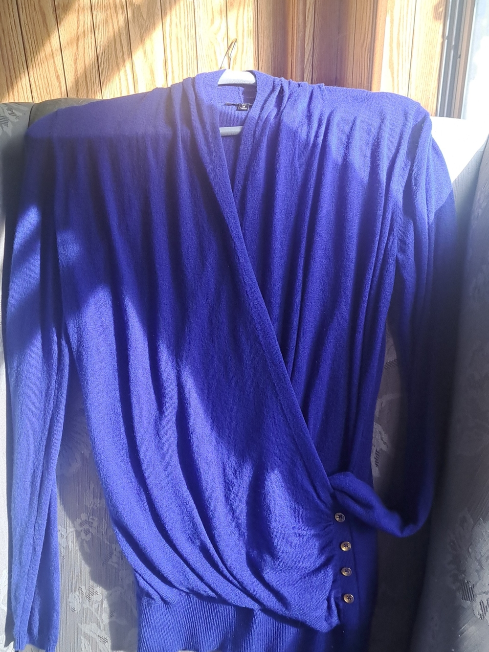 Cobalt Blue Soft Knitted Wrap